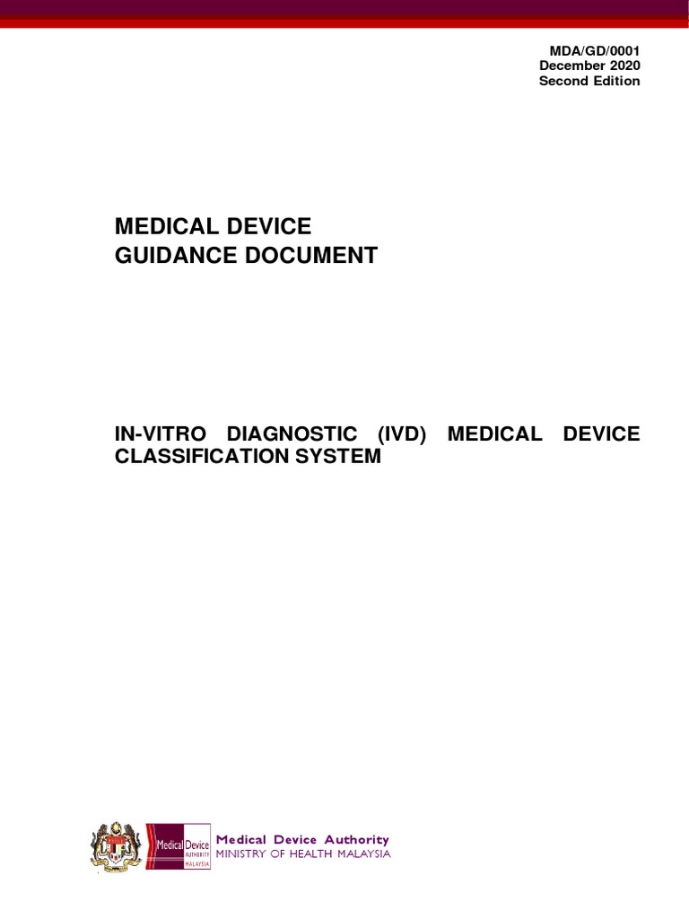 1 Ivd Medical Device Classification System (2ND Edition) PDF