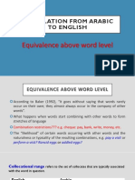 Chapter 2 - Equivalence Above Word Level
