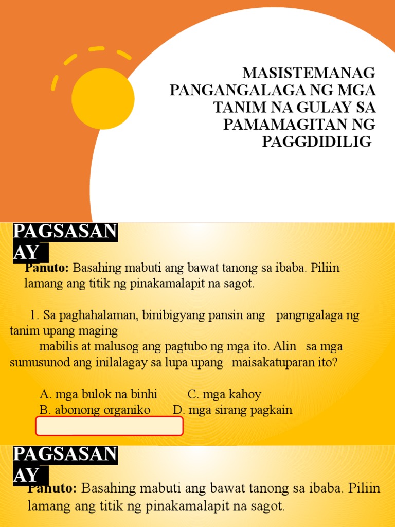 Ag-Q1-Module2-Aralin 4-Masistemanag Pangangalaga NG Mga Tanim Na Gulay ...