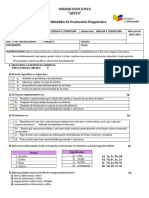 Evaluación diagnóstica de Lengua y Literatura