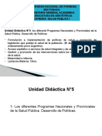 Salud Publica - Politicas Publicas - Unidad 5 - Primera Parte