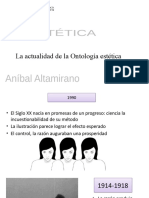 Clase 15 Actualidad Ontología Estética