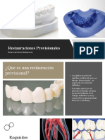 Restauraciones provisionales: materiales, requisitos y funciones