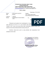 Nota Dinas Pelatihan Cssd