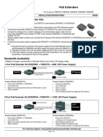 PoE Extenders Installation Instructions