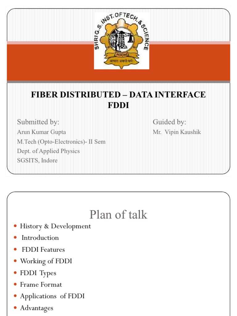 FDDI Network Overview and Diagram | PDF