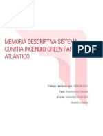 Memoria Descriptiva SCI Green Park Atla Üntico