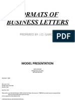 Formats of Business Letters