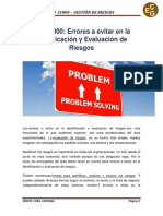 4. ISO 31000 - Errores a evitar en la Identificación y Evaluación de Riesgos