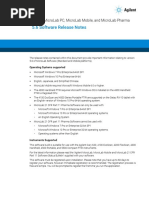 Agilent MicroLab Software Release Notes