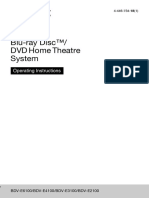 Blu-Ray Disc™/ DVD Home Theatre System: Operating Instructions