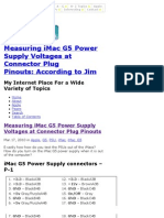 How To Measure Imac G5 Power Supply Voltages at Pinouts of PSU - According To Jim