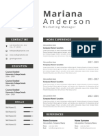 Minimalist CV Resume