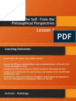 The Self: Philosophical Perspectives on the Essence of Identity