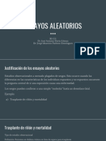 Ensayos aleatorios: justificación y realización