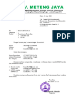 Surat Permohonan Perubahan Email LPSE Penyedia