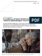 La Confianza, Un Factor Decisivo para Resolver El "Misterio Epidemiológico" de La Covid - Ciencia - EL PAÍS
