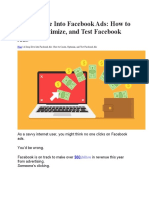 A Deep Dive Into Facebook Ads