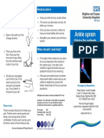 Ankle Sprain ED Leaflet