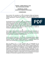 Decreto 78-2003 Política Nacional de Humedales