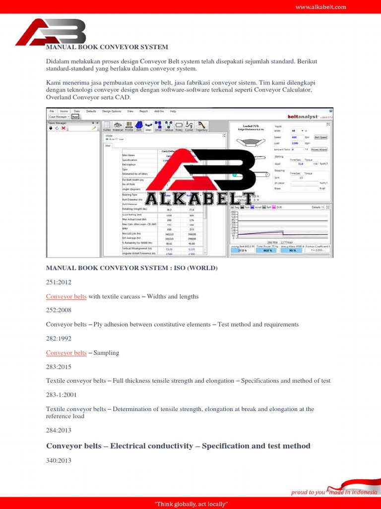 Manual Book Conveyor System PDF Belt (Mechanical) Friction