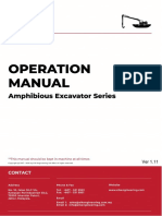 Operation Manual Eik Amphibious Undercarriage - Excavator