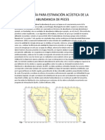 Metodología para Estimación Acústica de La Abundancia de Peces