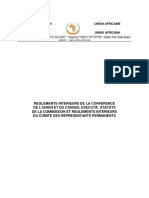 Estatutos Da Comissão e Da Conferência Da União Africana