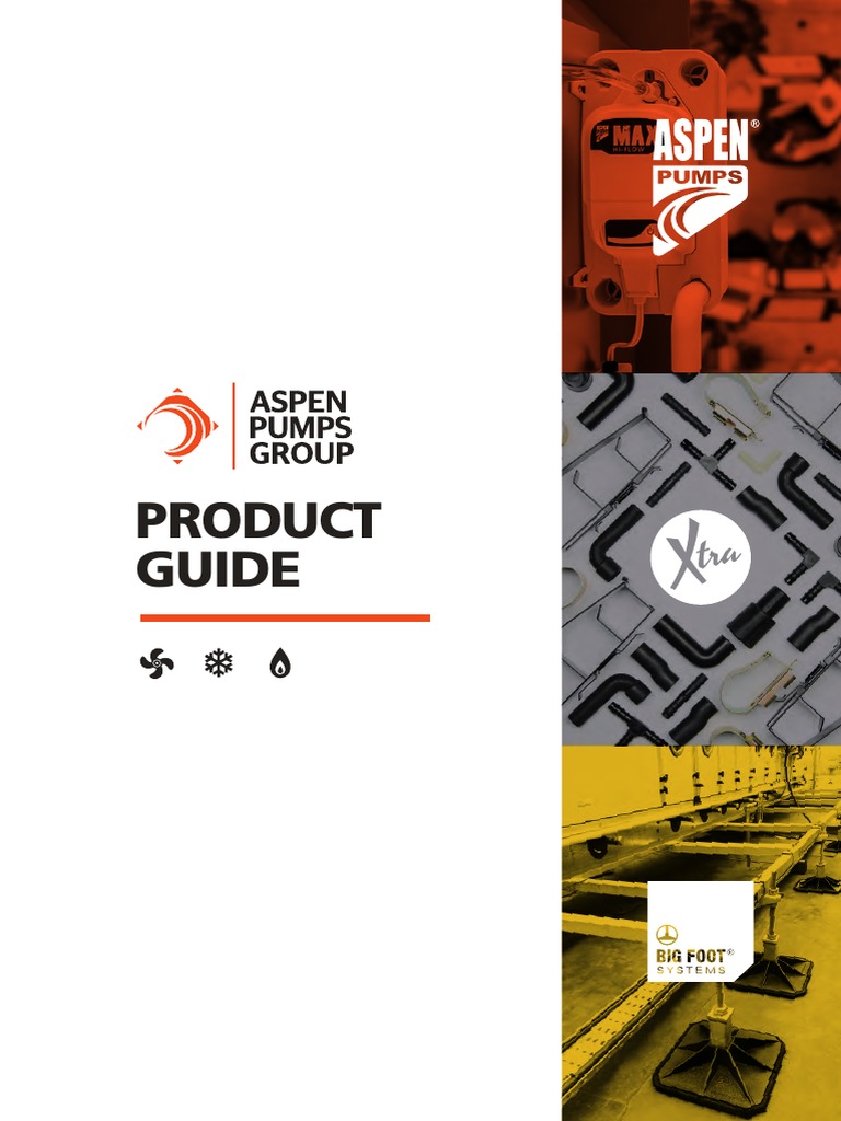 Aspen Xtra BigFoot Catalogue UK PDF Pump Power Supply