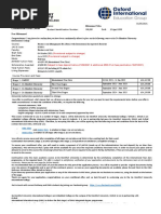 Conditional Offer Letter: (Provisional Subject To Change) (Provisional Subject To Change)