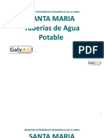 Tuberia de agua potable colegio sntamaria