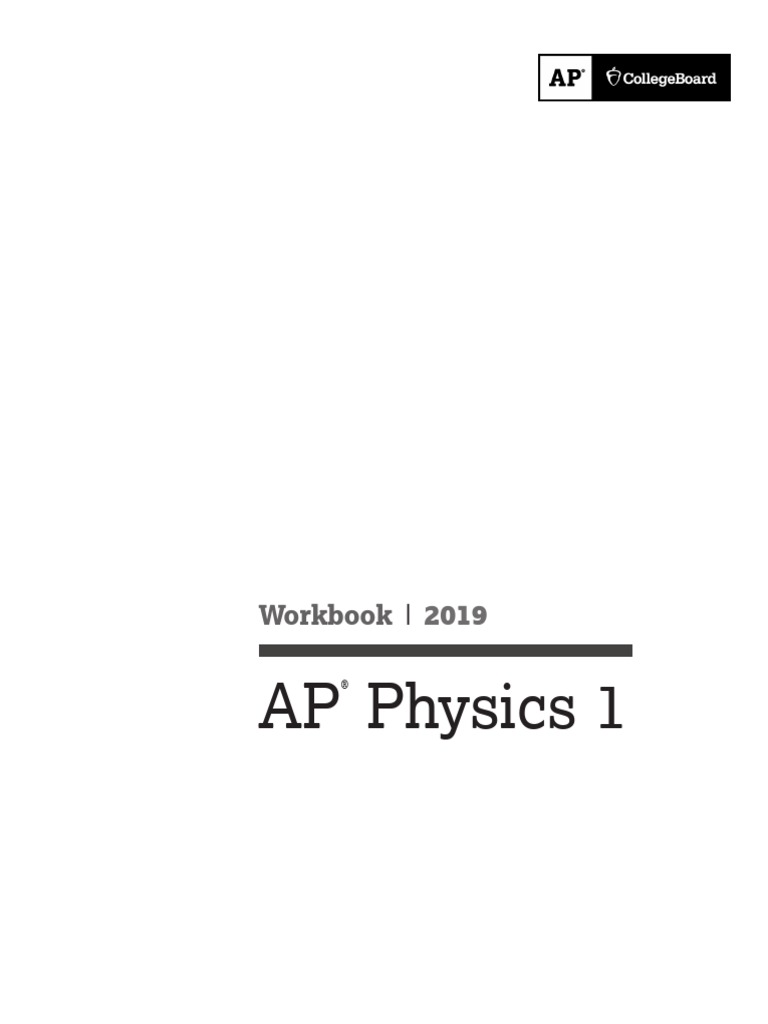 AP Physics 1 - Student Workbook | PDF | Velocity | Acceleration