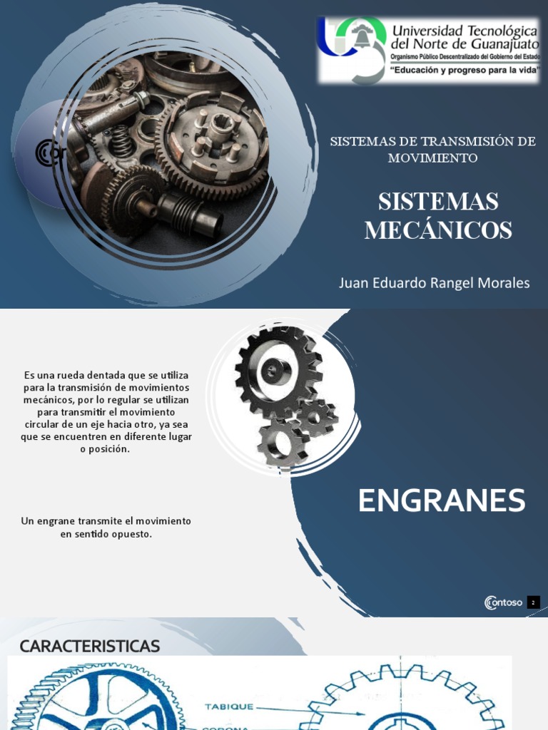 Sistemas Mecanicos Pdf Engranaje Ingeniería Mecánica