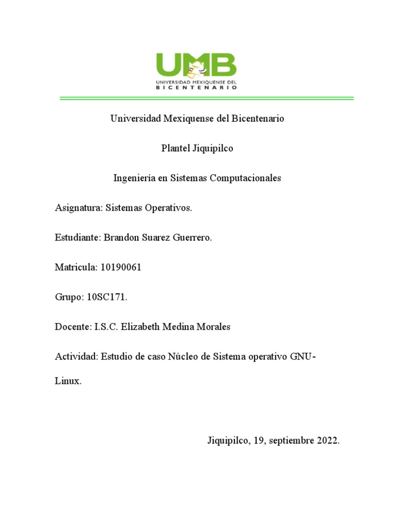 GNU Linux | PDF | Kernel (sistema operativo) | Proceso (Computación)