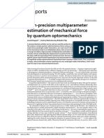 High Precision Multiparameter Estimation of Mechanical Force by Quantum Optomechanics