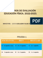 Parametros de Evaluación