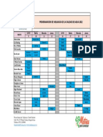 Secretaria de Salud - Programacion Vigilancia Agua Potable MAYO