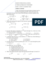 Second Term Worksheet