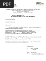 EHS Form No. 110-Application SP