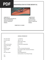 Suture and Staple Removal | PDF | Wound | Surgical Suture