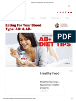 Eating For Your Blood Type - AB+ & AB - Diet Tips