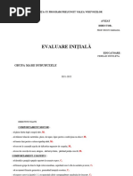 Evaluare Initială Grupa Mare 2021-2022