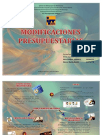 Modificaciones Presupuestarias Pres - Publico