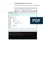 Ejercicios de C++ 3 Corte