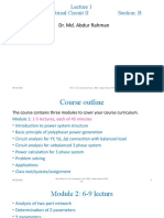 Lecture 1 On Power of 3-Phase