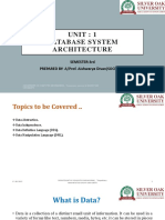 Database System Architecture and Concepts