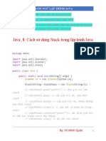 Java - 8: Cách sử dụng Stack trong lập trình Java