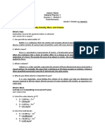 Answer Sheets - GENERAL PHYSICS 1 - Quarter 2 - Module 5 Fluid Mechanisms