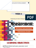 Week 6 - Measurement Part 2