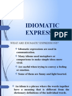 Idiomatic Expression